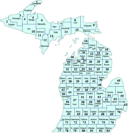 Michigan counties