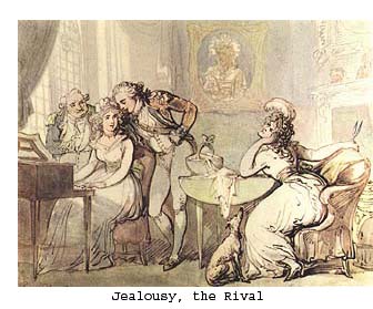 Jealousy, the Rival by Thomas Rowlandson