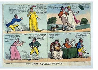 The Four Seasons of Love by Thomas Rowlandson