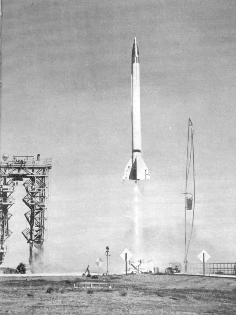 A Viking Rocket Takes off at White Sands