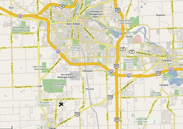 Saline Recreation Center Map