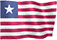 A gif of the Liberian flag waving