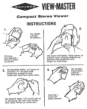 Compact Viewmaster Instruction Booklet