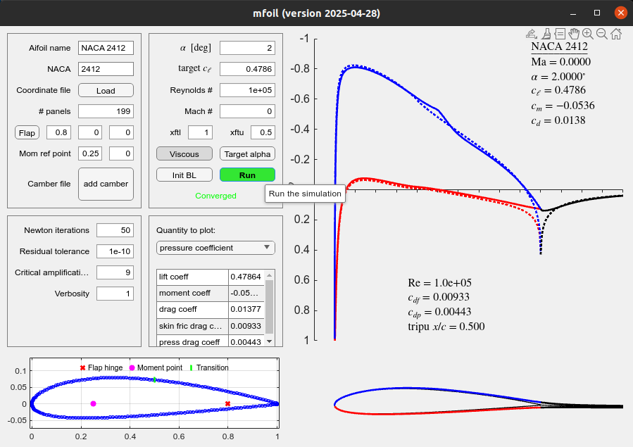 mfoil GUI