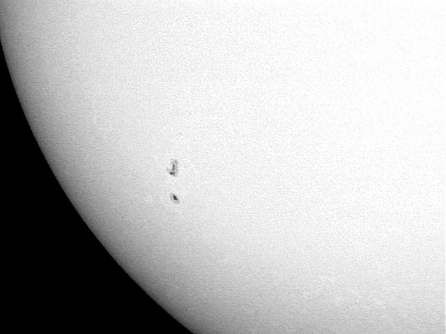 Sunspots on August 8, 2004 #1