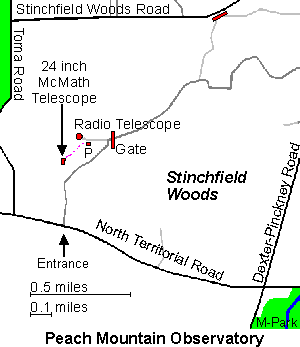 Map of Peach Mountain