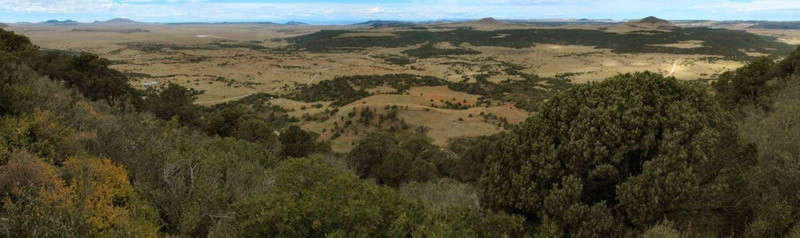 View from the top of Capulin Volcano