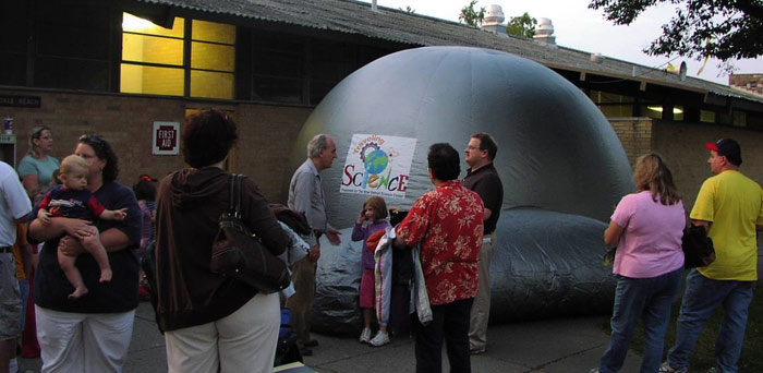 Stars in the daylight via the Detroit Science Center’s Starlab Planetarium!