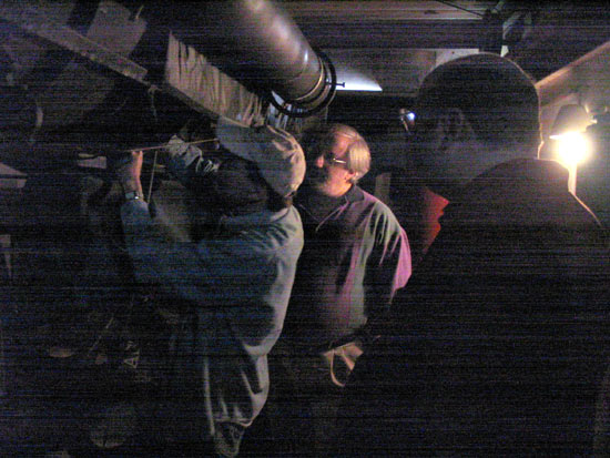 Working on the Telescope in the Dark