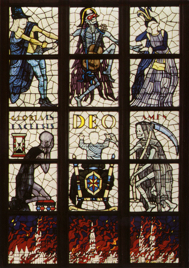 Death Stain Glass Windows