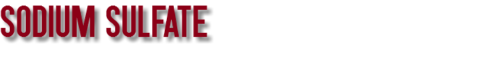 SODIUM SULFATE