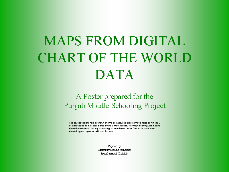 MAPS FROM DIGITAL CHART OF THE WORLD DATA
