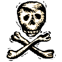 skull, warning