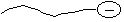 A wavy line with a circled minus sign at the right end.