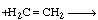 Chemical reaction showing the addition of an ethylene monomer (+H2C=CH2) to a growing polymer chain.