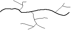 Polymer structure with a repeating CH2-CH backbone and a side group containing hydroxyl (OH) functional groups.