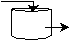 Diagram of a Continuous Stirred-Tank Reactor (CSTR) with an inlet stream entering from the top and an outlet stream exiting from the side.