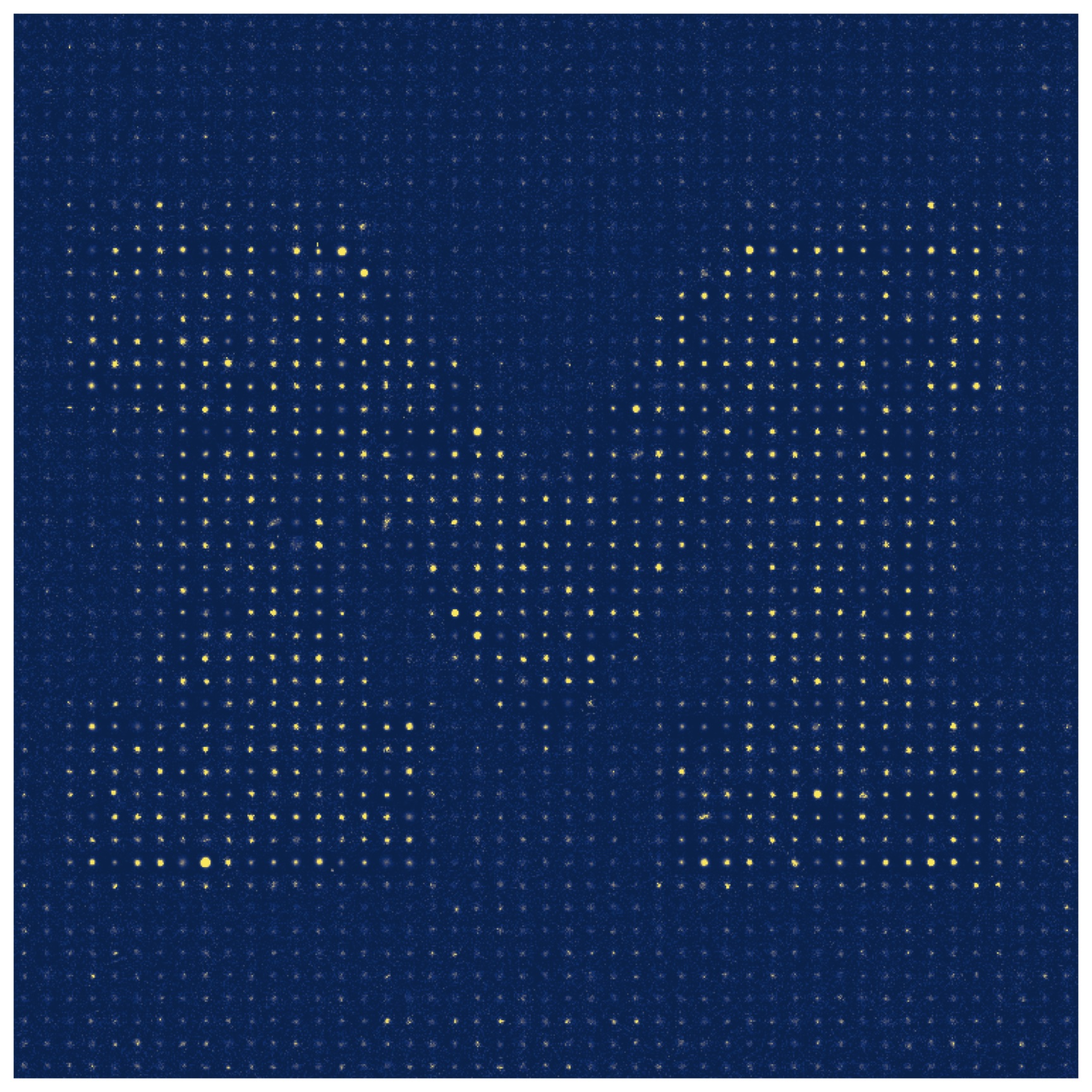 Mosaic of KBO detections