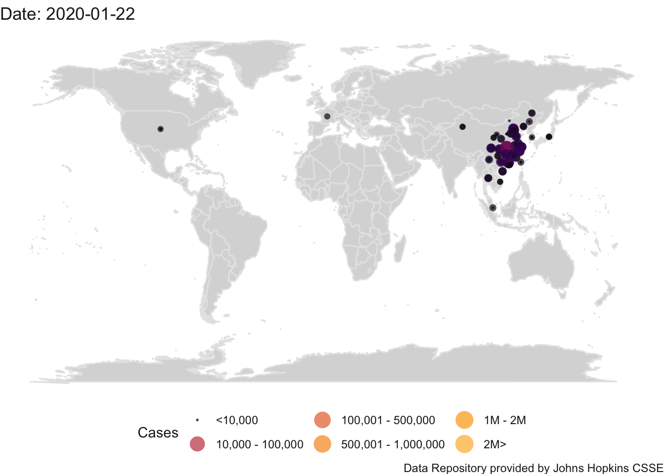 World Count of Positive Cases