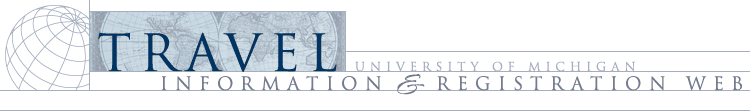 UM Travel Information & Registration Web