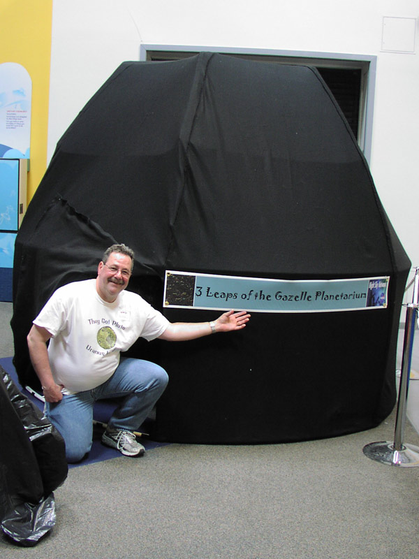 Mark and his “3 Leaps of the Gazelle Planetarium.”