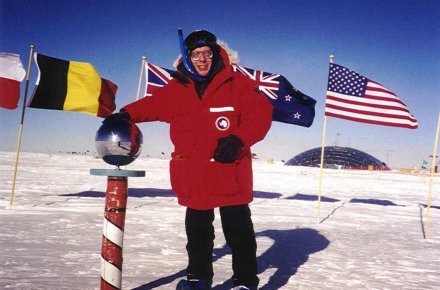 Dr. Mark Vincent at the South Pole
