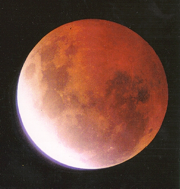 Moon at the Height of the Lunar Eclipse