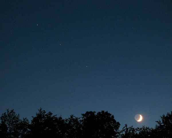 Venus and the Moon