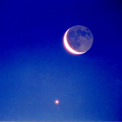 The Moon and Venus
