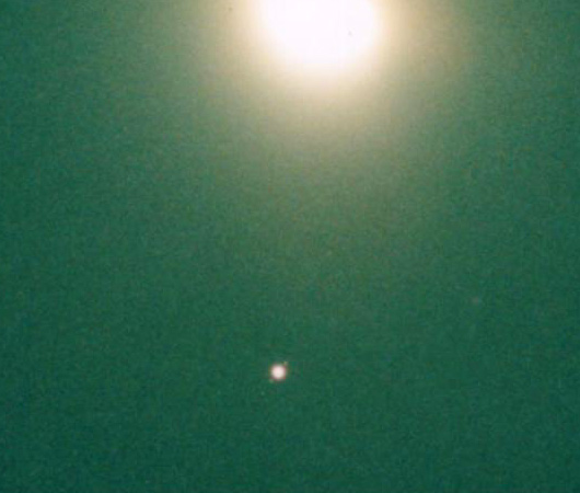 The Moon And Saturn