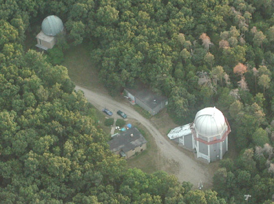 Portage Lake Observatory, Aerial View