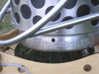 Beer Keg Telescope Detail