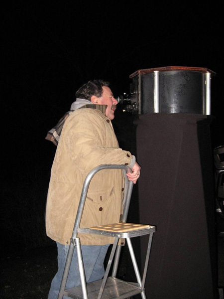 Mark at the telescope