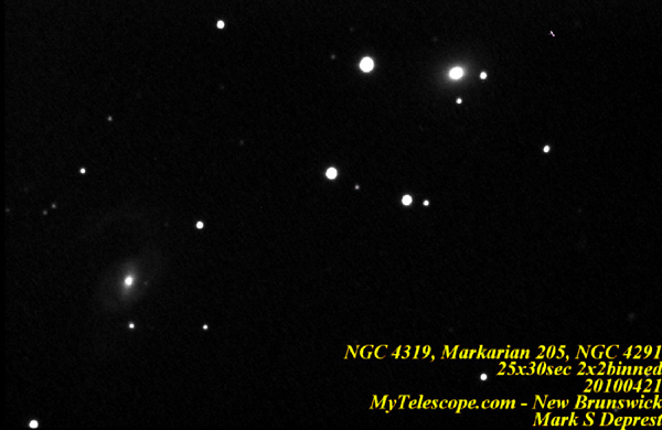 NGC 4319, Markarian 205, NGC 4291