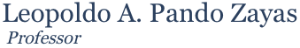 Leopoldo A. Pando Zayas