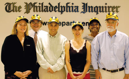 irginia Smith ’96S, Joseph Gambardello ’87, Michael Vitez ’95, Faye Flam ’05, Sherry Howard ’93 and David Taylor ’95 irginia Smith ’96S, Joseph Gambardello ’87, Michael Vitez ’95, Faye Flam ’05, Sherry Howard ’93 and David Taylor ’95