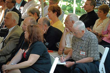The University community and beyond gather for the Hovey Lecture.