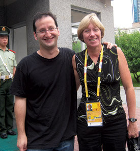 Gady Epstein and Linda Robertson, both '07 Fellows, reunite in Beijing. Gady Epstein and Linda Robertson, both '07 Fellows, reunite in Beijing.