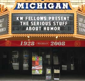 Th
e Michigan Theater presents the Humor conference. Th
e Michigan Theater presents the Humor conference.