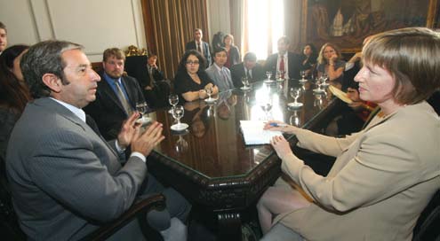 Vice President Julio Cabos lays out his plan Vice President Julio Cabos lays out his plan