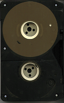Backside of a Umatic Videocassette