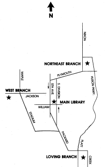 Ann Arbor Branch Library Map (all branches)